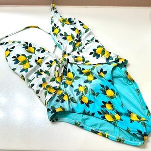 Lemon print one piece